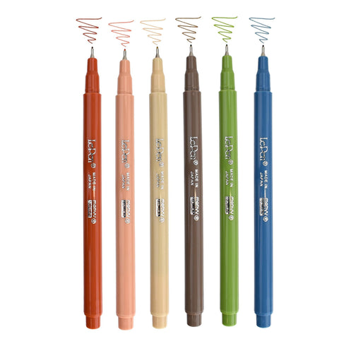 Le Pen Earth Tone Colors, Set of 6