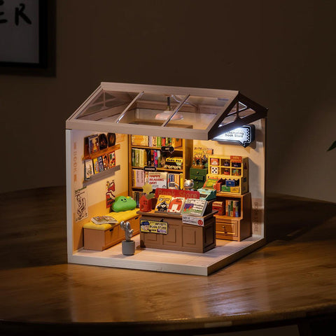 Fascinating Book Store DIY Miniature Kit