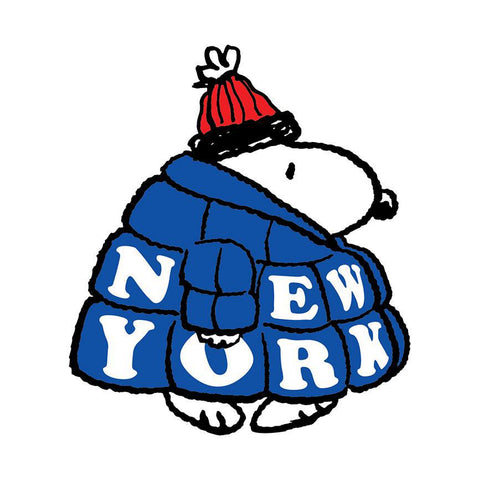 Snoopy NY Puffer Jacket Sticker