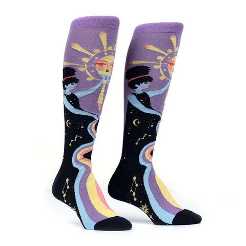 Cosmic Connection Knee High Socks