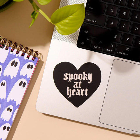 Spooky at Heart Sticker