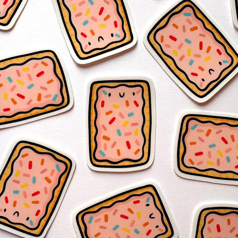 Strawberry Toaster Pastry Mini Sticker