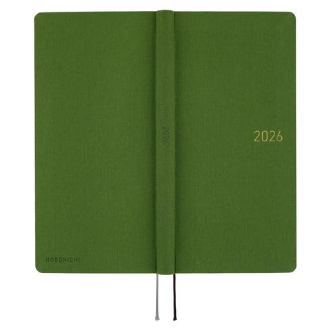 Antique Green Hobonichi Techo Weeks 2026 Planner, MEGA Edition