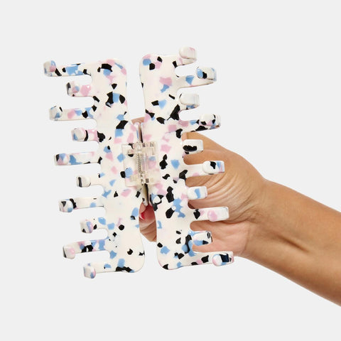 Large Jojo Hair Claw, Terrazzo