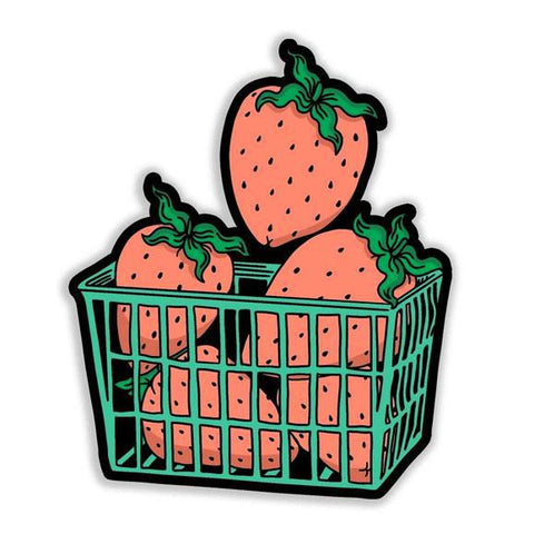 Berry Basket Vinyl Sticker