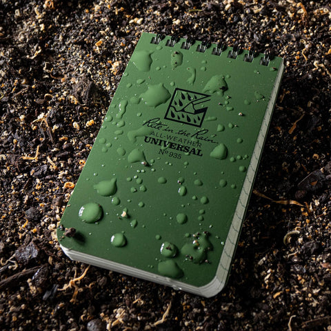 All-Weather Top Spiral Memo Pad, Green