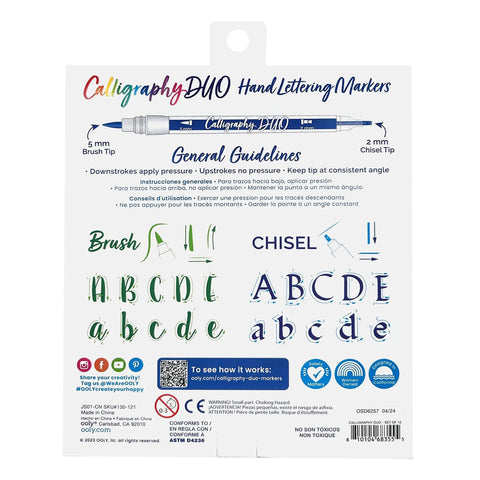 Calligraphy Duo: Double-Ended Marker Set