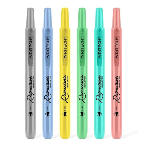 Retractable Highlighter Set, Mild