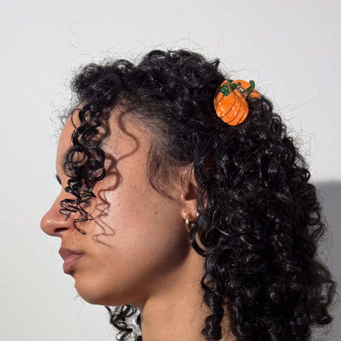 Pumpkin Mini Hair Claw