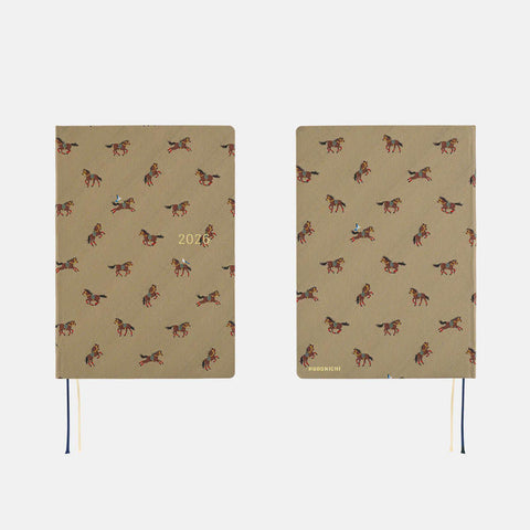 Bow + Tie: Galloping Horses Hobonichi HON A5 2026 Planner