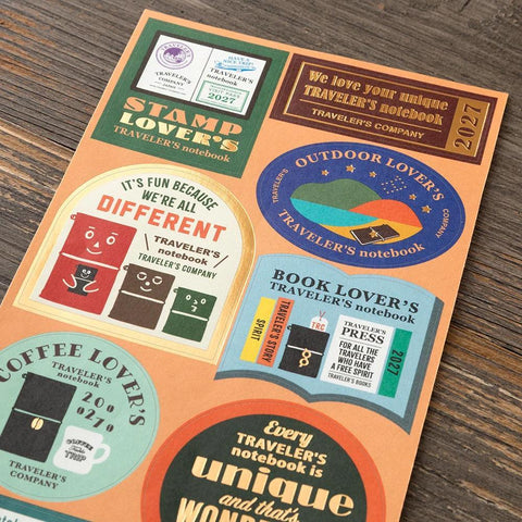 TRAVELER'S notebook 2027 Customized Sticker Set