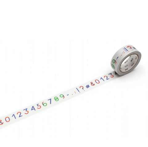 Papier Tigre Les Numéros Washi Tape