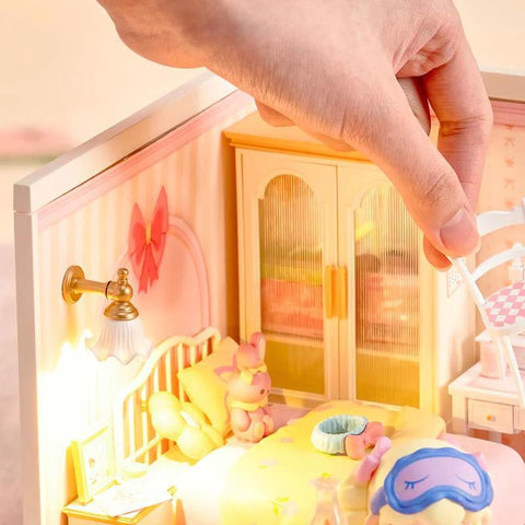Lovely Pink Bedroom DIY Miniature Kit
