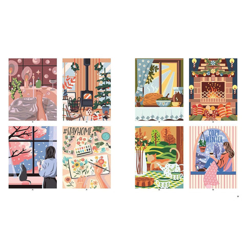 Color by Numbers: Cozy Home