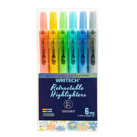 Retractable Highlighter Set, Mild