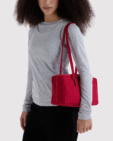 Nylon Bowler Bag: Cherry