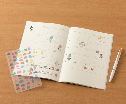 Side-Frame Loose Illustration Sticker Sheet