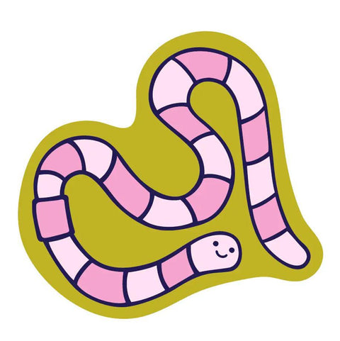 Worm Sticker