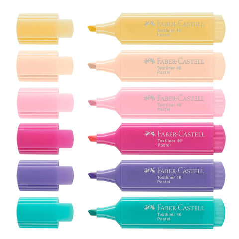 Pastel Textliner 46 Highlighters, Set of 6