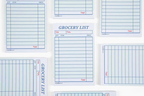 Guest Check Grocery Notepad