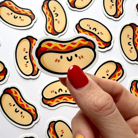 Hot Dog Mini Sticker