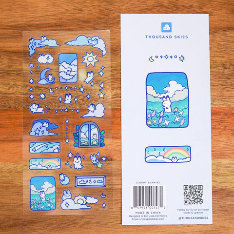Cloudy Bunnies Sticker Sheet