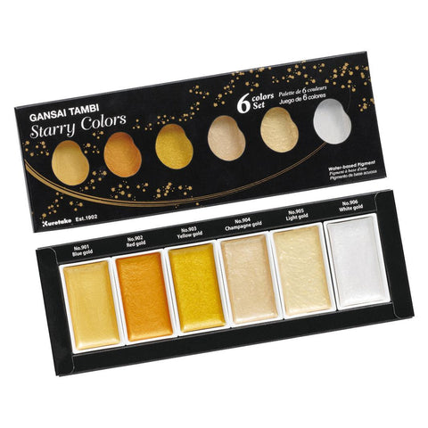 Gansai Tambi Metallic Watercolor Set, Starry