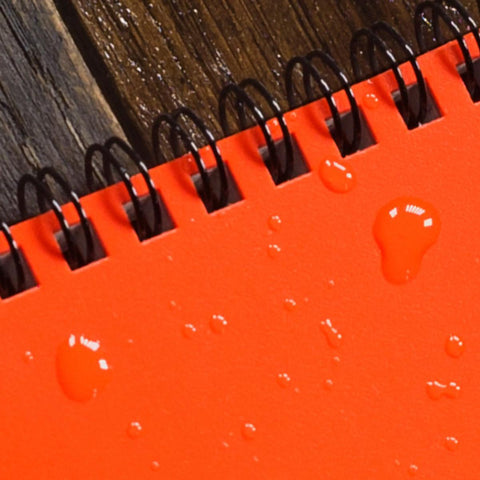 All-Weather Side Spiral Notebook, Bright Orange
