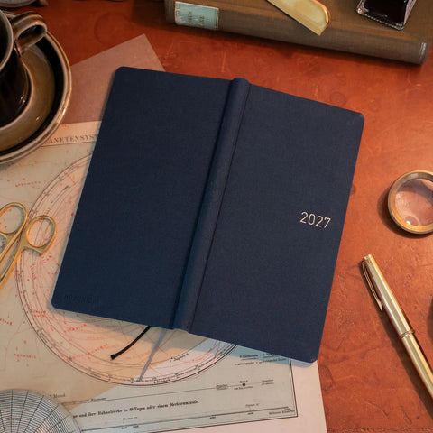 Hobonichi Techo Weeks 2027 Planner, Midnight Blue