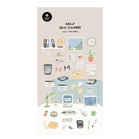 Retro Office Stickers