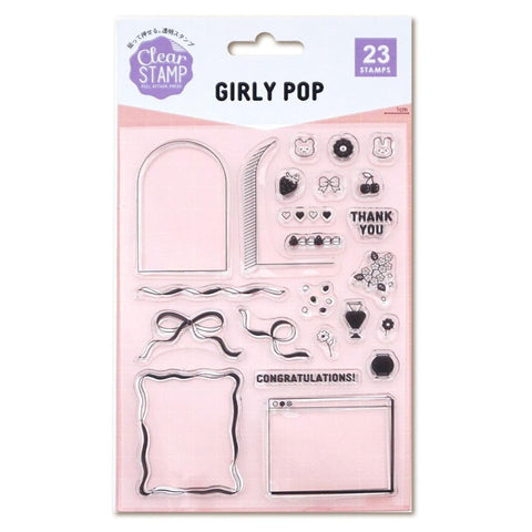 Girly Pop Clear Stamps Set