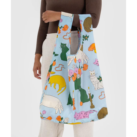 Big Reusable Tote: Table Cats