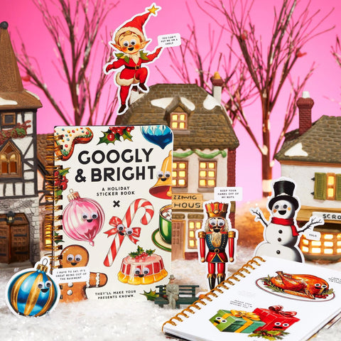 Googly + Bright Holiday Sticker Book