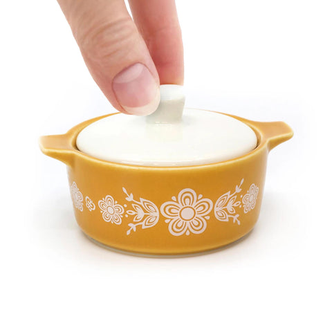 Butterfly Gold Casserole Ceramic Trinket Box