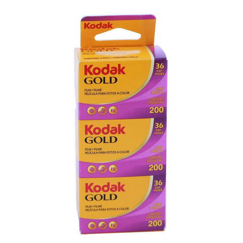 Kodak Gold 200 Color 35mm Film, 3 pack