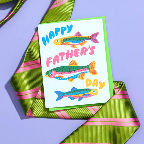 Rainbow Trout Father's Day Card