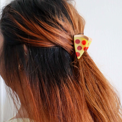 Mini Pizza Hair Claw