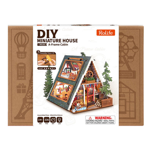 A-Frame Cabin DIY Miniature Kit