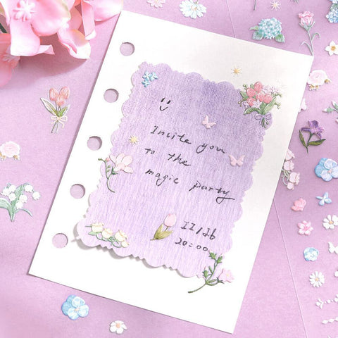 Fluffy Bouquet Icing Stickers