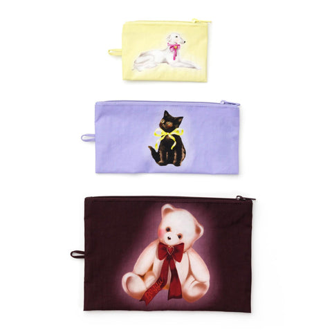 Flat Pouch Set: Fancy Animals