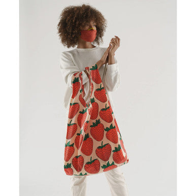 Big Reusable Tote: Strawberry