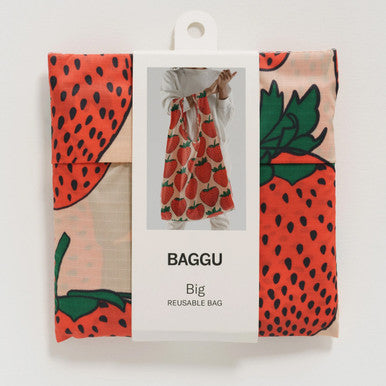 Big Reusable Tote: Strawberry