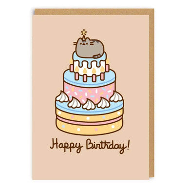 Birthday Cake Pusheen Card