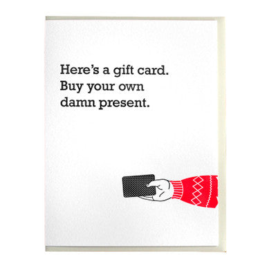 Buy Your Own Present Card