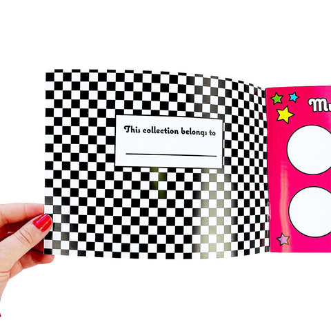 Retro Rainbow Sticker Collector Book