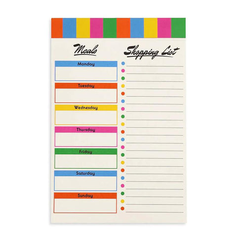 Colorblock Magnetic Shopping List
