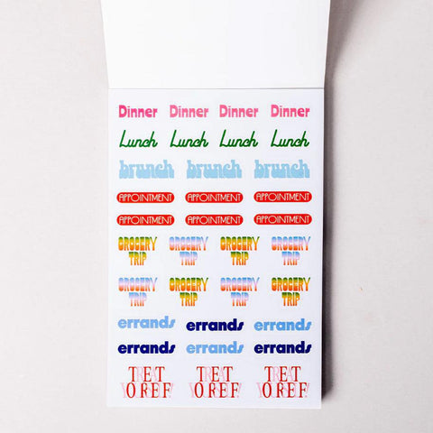 Planner Stickers Book, Issue One