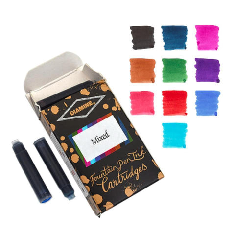 Diamine Fountain Pen Ink Cartridge Sampler Sets