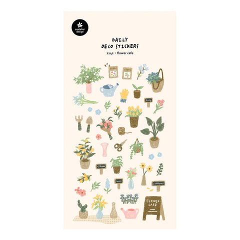 Flower Café Stickers