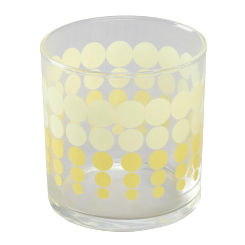 Yellow Dots Party Glass